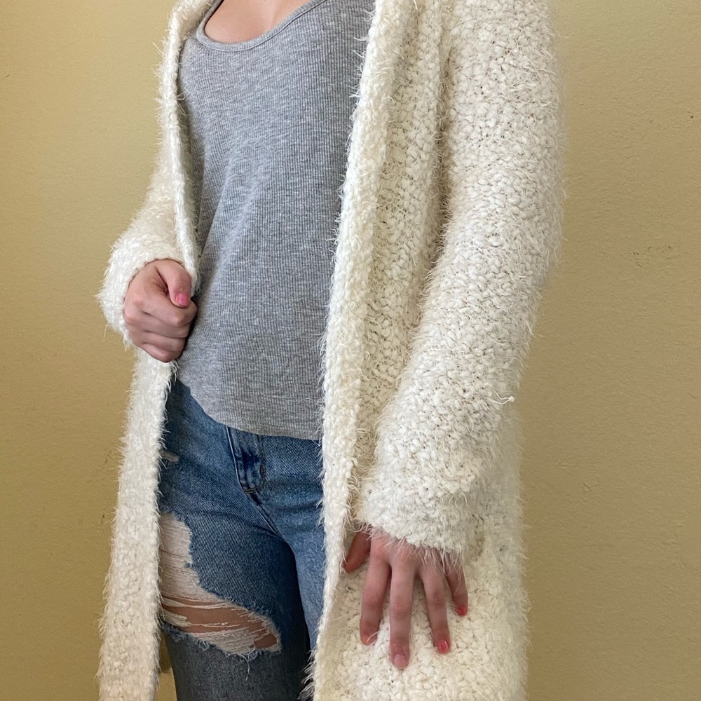 Fluffy Cardigan with pockets